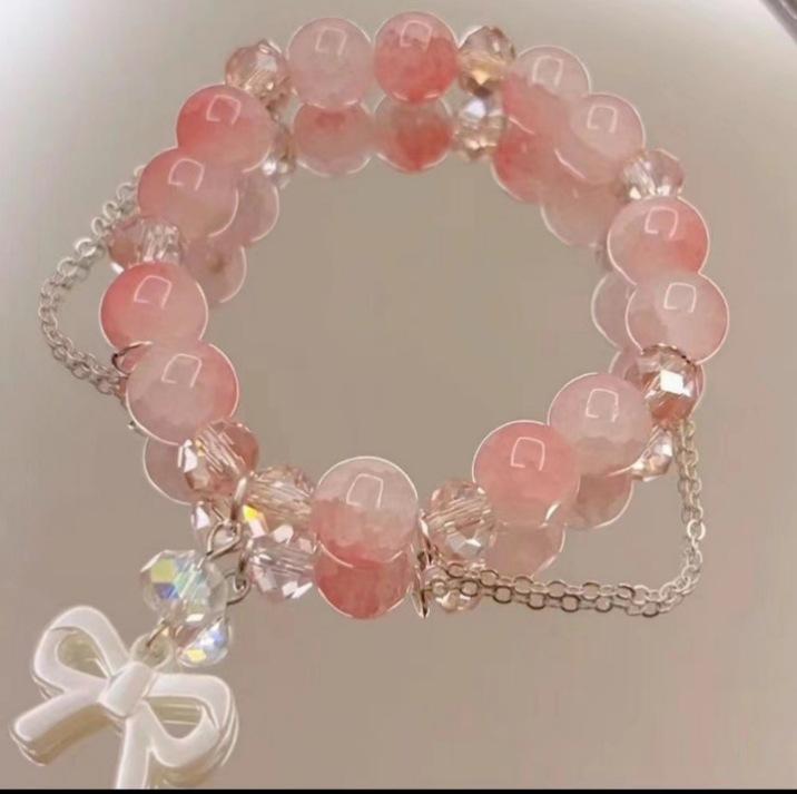 Pulsera de cuentas con gatito · pulsera de cuentas con gatito